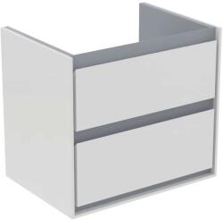 Ideal Standard Connect Air - Mosdószekrény 580x409x517 mm, fényes fehér/matt világosszürke lakkozású E1605KN (E1605KN)