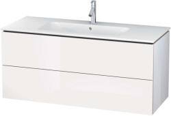 Duravit L-Cube - Mosdószekrény 550x1220x481 mm, 2 fiókos, fényes fehér LC624302222 (LC624302222)