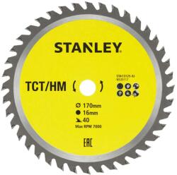 STANLEY Tartozékok - Fűrészlap fához 170x16 mm, 40 fog STA13125-XJ (STA13125-XJ)
