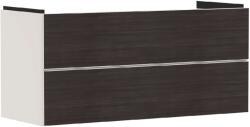Hansgrohe Xevolos E - Mosdószekrény 118x58x48 cm, 2 fiókos, matt bézs/sötét tölgy 54185730 (54185730)
