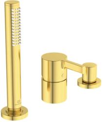 Ideal Standard Joy - Kád peremkeverő, 3 lyukú beépítés, Brushed Gold BC788A2 (BC788A2)
