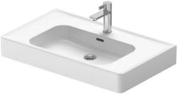 Duravit Soleil by Starck - Bútor mosdókagyló 800x480 mm, túlfolyóval, csapfurattal, WonderGliss, fehér 23778000001 (23778000001)