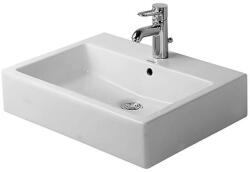 Duravit Vero - Pultra szerelhető mosdókagyló, 595x465 mm, 1 csapfurattal, WonderGliss-szel, alpesi fehér színben 04526000001 (04526000001)