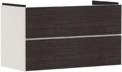 Hansgrohe Xevolos E - Mosdószekrény 98x58x48 cm, 2 fiókos, matt bézs/sötét tölgy 54182730 (54182730)