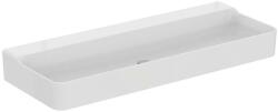 Ideal Standard Conca Ceram - Dupla mosdókagyló pultra 1200x450 mm, túlfolyó nélkül, csapfurat nélkül, fehér színben T384501 (T384501)
