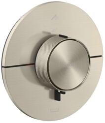 Hansgrohe ShowerSelect ID - Termosztatikus csaptelep, falsík alatti beépítéshez 2 készülékhez, csiszolt nikkel 36751820 (36751820)