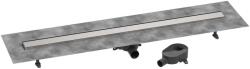Hansgrohe RainDrain Go - Zuhanylefolyó 120 cm, kétoldalas ráccsal, csempe lerakáshoz, csiszolt rozsdamentes acél 56276800 (56276800)