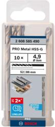 Bosch Tartozékok - Fém fúrókészlet, 4, 9x86 mm, 10 db 2608585490 (2608585490)