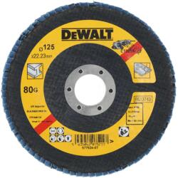 DEWALT Tartozékok - Lamellás csiszolókorong, P80, átmérő 125 mm, 10 db DT3267 (DT3267)