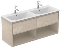 Ideal Standard Connect Air - Dupla mosdószekrény 1200 mm, világos fa/matta világosbarna lakk E0829UK (E0829UK)