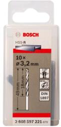 Bosch Tartozékok - Karosszéria fúrókészlet, 3, 2x49 mm, 10 db 2608597221 (2608597221)