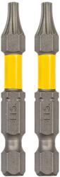 STANLEY Tartozékok - T15 bitkészlet ScrewLock rendszerrel, hossza 50 mm, 2 db STA62905-XJ (STA62905-XJ)