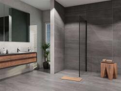 Lansanit LUX Slim Tadao - Fix fal Black Line 900 mm, matt fekete/tiszta üveg LAN05009 (LAN05009)