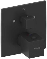 Kludi Decus - Rejtett termosztatikus csaptelep, 2 készülékhez, matt fekete 548103975 (548103975)