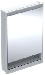 Geberit ONE - Tükrös szekrény LED világítással, 600x900x150 mm, zsanérok balra, fülkével, beépíthető, alumíniumból 505.820. 00.1 (505.820.00.1)