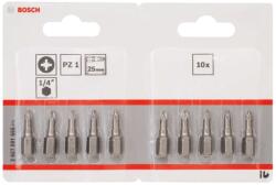 Bosch Tartozékok - PZ1 bitkészlet, hossza 25 mm, 10 db 2607001555 (2607001555)