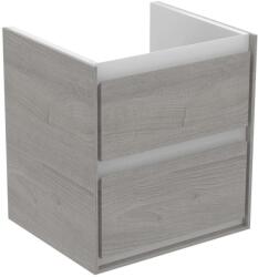 Ideal Standard Connect Air - Mosdószekrény 480x409x517 mm, szürke tölgy/matt fehér lakk E1607PS (E1607PS)