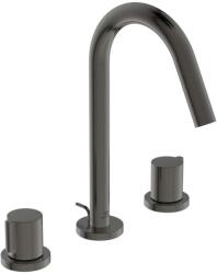 Ideal Standard Joy - Mosdókagyló keverő, 3 lyukú beépítés, kifolyóval, Magnetic Grey BC783A5 (BC783A5)