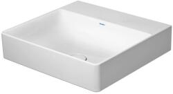 Duravit DuraSquare - Mosdókagyló 500x470 mm, túlfolyó nélkül, csapfurat nélkül, DuraCeram, fehér 2353500070 (2353500070)