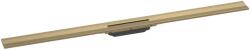 Hansgrohe RainDrain Flex - Lineáris zuhanykád rozsdamentes acél ráccsal 1200, falra szerelhető, rövidíthető, csiszolt bronz színű 56054140 (56054140)