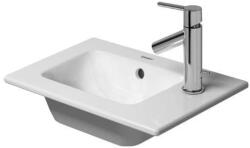 Duravit ME by Starck - Bútor mosdókagyló 430x300 mm, 1 csapfurattal, WonderGliss-szel, matt fehér színben 07234332001 (07234332001)