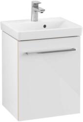 Villeroy & Boch Avento - Mosdószekrény, 430x514x352 mm, 1 ajtó, Crystal White A88700B4 (A88700B4)