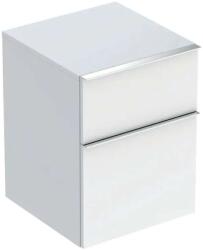Geberit iCon - Oldalszekrény, 450x600x476 mm, 2 fiókkal, fényes fehér színű 502.315. 01.2 (502.315.01.2)
