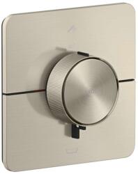 Hansgrohe ShowerSelect ID - Termosztatikus csaptelep, falsík alatti beépítéshez 2 készülékhez, csiszolt nikkel 36755820 (36755820)