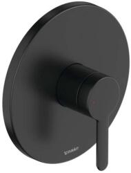 Duravit C. 1 - Zuhanykeverő rejtett beépítéshez, matt fekete színben C14210010046 (C14210010046)