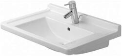 Duravit Starck 3 - Mosdókagyló 700x490 mm, túlfolyóval, csapfurattal, WonderGliss, fehér 03047000001 (03047000001)