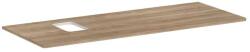 Hansgrohe Xelu Q - Mosdópult 136x55 cm, bal oldali kivágás, natúr tölgy 54123230 (54123230)