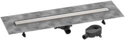 Hansgrohe RainDrain Go - Zuhanylefolyó 90 cm, kétoldalas ráccsal, csempe lerakáshoz, csiszolt rozsdamentes acél 56274800 (56274800)