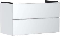 Hansgrohe Xevolos E - Mosdószekrény 98x58x48 cm, 2 fiókos, matt fehér/metál fehér 54181320 (54181320)