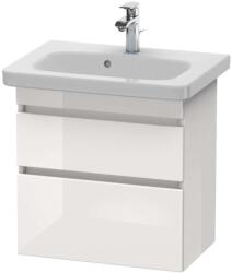 Duravit DuraStyle - Mosdószekrény Compact, 610x580x368 mm, 2 fiókos, fényes fehér DS647902222 (DS647902222)