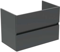 Ideal Standard Eurovit+ - Mosdószekrény, 55x80x44 cm, 2 fiókos, fényes szürke R0263TI (R0263TI)