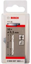 Bosch Tartozékok - Fémfúró készlet, kétoldalas, 3, 1x49 mm, 10 db 2608597583 (2608597583)