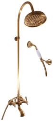 RAV SLEZÁK Morava - Zuhanyszett kádmixerrel, 20 cm átmérőjű, krómozott MK459.5/3SM (MK459.5/3SM)