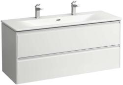 Laufen Base for Palace - Szekrény mosdókagylóval, 53x118x44 cm, 2 fiókkal, matt fehér színű H8607092601071 (H8607092601071)