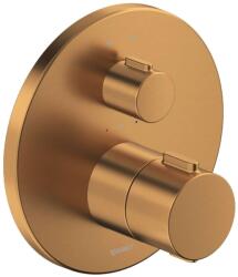 Duravit - Termosztatikus csaptelep, falsík alatti beépítéshez 2 készülékhez, csiszolt bronz TH4200014004 (TH4200014004)