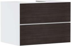 Hansgrohe Xevolos E - Mosdószekrény 78x56x55 cm, 2 fiókos, matt fehér/sötét tölgy 54187730 (54187730)