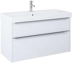 Jika Pure - Szekrény mosdókagylóval, 100x54x42 cm, 2 fiókkal, fényes fehér színű H40B2364025002 (H40B2364025002)