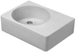 Duravit Scola - Mosdókagyló 615x460 mm, túlfolyóval, jobb oldali csapfurat, WonderGliss, fehér 06846000111 (06846000111)