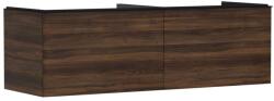 Hansgrohe Xelu Q - Mosdószekrény, 50x156x55 cm, 2 fiókos, sötét dió/matt fekete 54073670 (54073670)