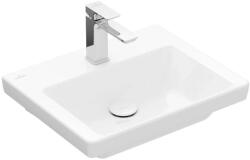 Villeroy & Boch Subway 3.0 - Mosdókagyló 500x400 mm, túlfolyó nélkül, csaptelep lyukkal, alpesi fehér 43705101 (43705101)