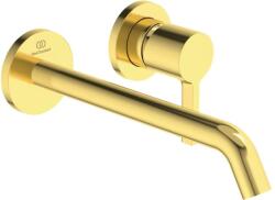 Ideal Standard Joy - Mosdókagyló-keverő, rejtett beépítéshez, kifolyócső 23 cm, 2 lyukú beépítés, Brushed Gold A7379A2 (A7379A2)