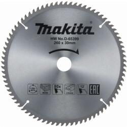 Makita Tartozékok - Fűrészlap fához 260x30 mm, 80 fog D-65399 (D-65399)
