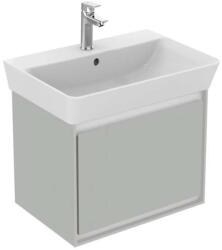 Ideal Standard Connect Air - Mosdószekrény Cube 550 mm, 480x409x400 mm, fényes világosszürke/fehér matt E0844EQ (E0844EQ)
