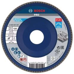 Bosch Tartozékok - Lamellás csiszolótárcsa acélhoz, P120, átmérő 115 mm 2608607337 (2608607337)