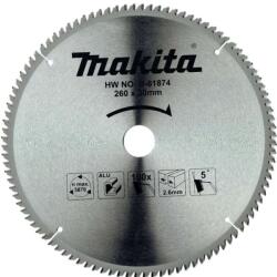 Makita Tartozékok - Fűrészlap alumíniumhoz, 260x30 mm, 100 fog D-61874 (D-61874)