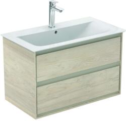 Ideal Standard Connect Air - Mosdószekrény 800x440x517 mm, 2 fiókos, dekor világos fa/világosbarna matt E0819UK (E0819UK)
